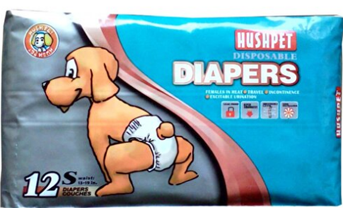 HUSHPET KÖPEK ALT TUVALET BEZİ S 12'Lİ 4-7 KG