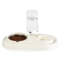 HAZNELİ ÇELİK TASLI MAMA VE SU KABI 500 ML