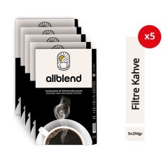 AllBlend Filtre Kahve 250 gr. x 5 Adet