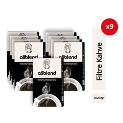 AllBlend Filtre Kahve 250 gr. x 9 Adet