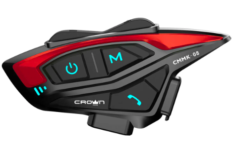 CROWN MİCRO CMMK-08 8 Kişilik Motosiklet Kask Bluetooth İnterkom Seti