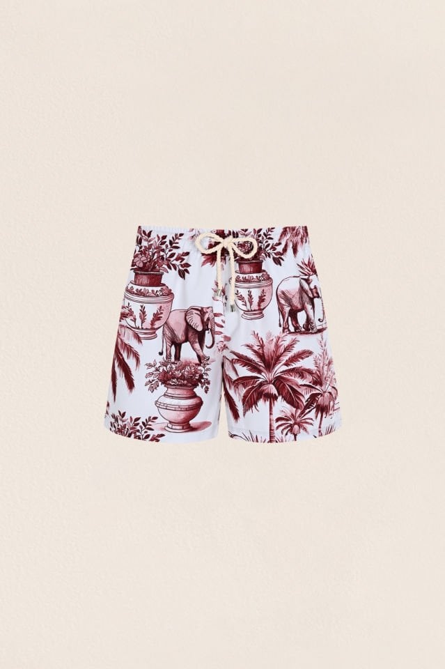 Burgundy Garden Swimshorts