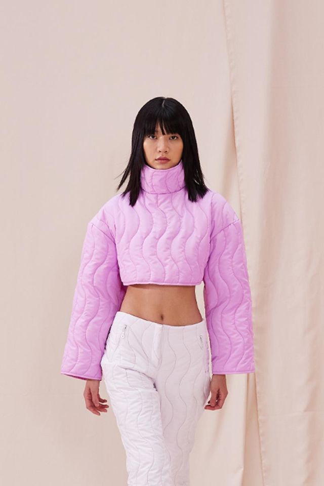 Quilted Crop Top LILA
