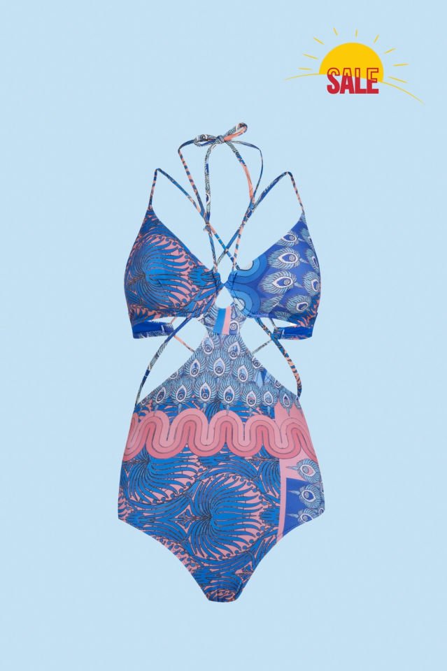 Blue Peacock Swimsuit