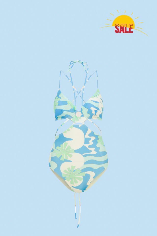 Mint Wavy Swimsuit