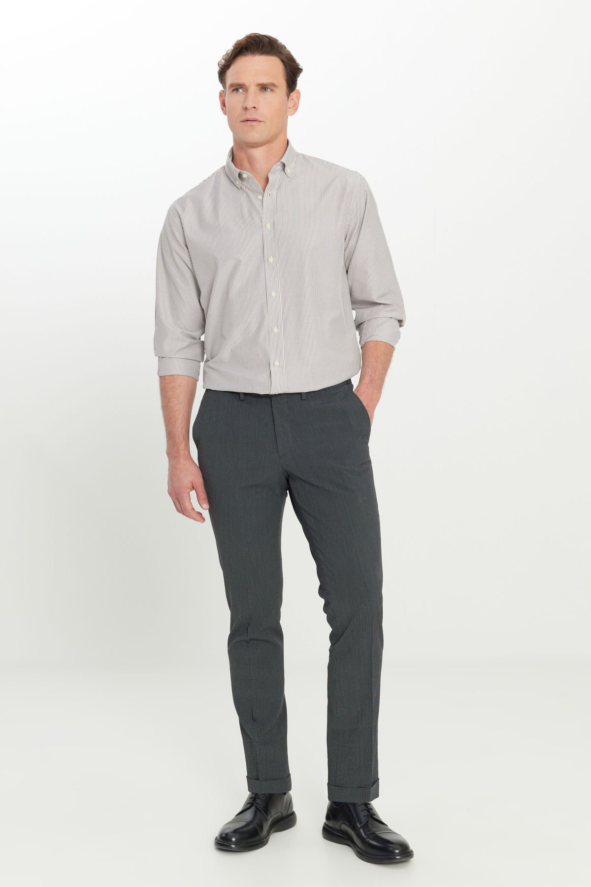 Altınyıldız ACE001252193 Antrasit Erkek Slim Fit Esnek Pantolon