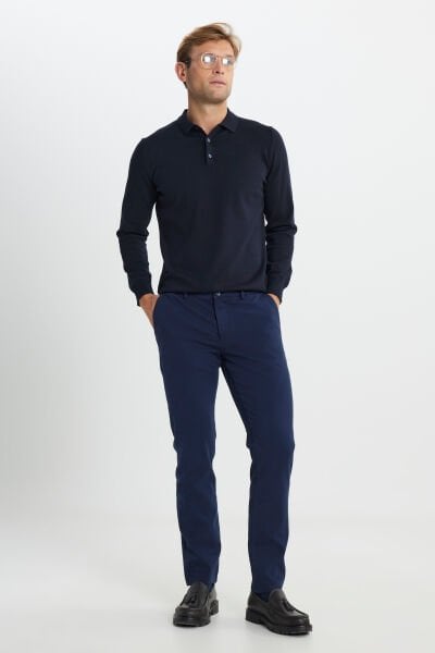 Altınyıldız ACE012510149 Lacivert Erkek Önde Yan Cepli Pantalon