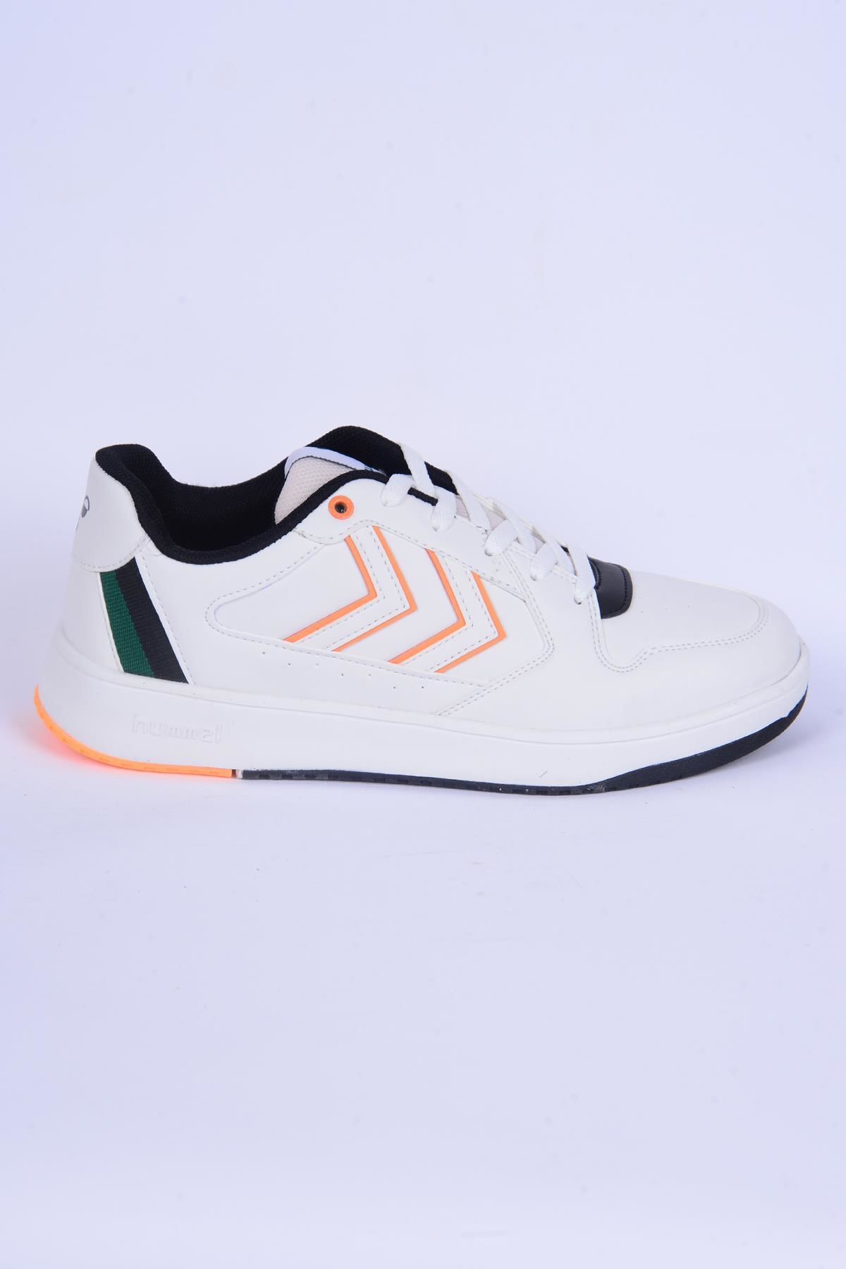 Hummel 900342-9806 Hml Tigra Beyaz-Turuncu Erkek Spor Ayakkabı
