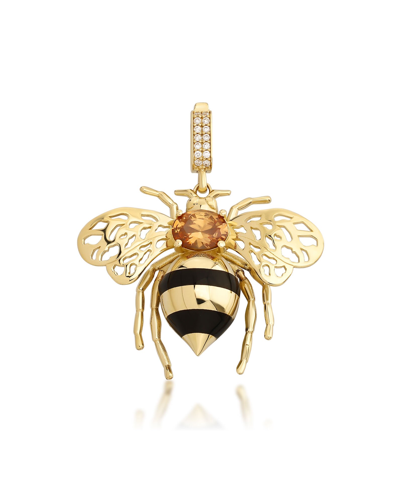 Bee Mine Koleksiyonu Altın Arı Kolye Ucu