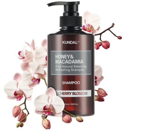 KUNDAL HONEY & MACADAMIA NATURE SHAMPOO 500ML- CHERRY BLOSSOM