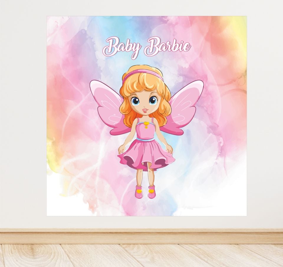 Barbie Temalı Doğum Günü Afiş