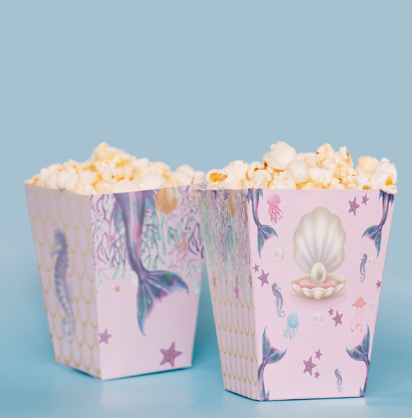 Denizkızı Konseptli Pop Corn Kutusu