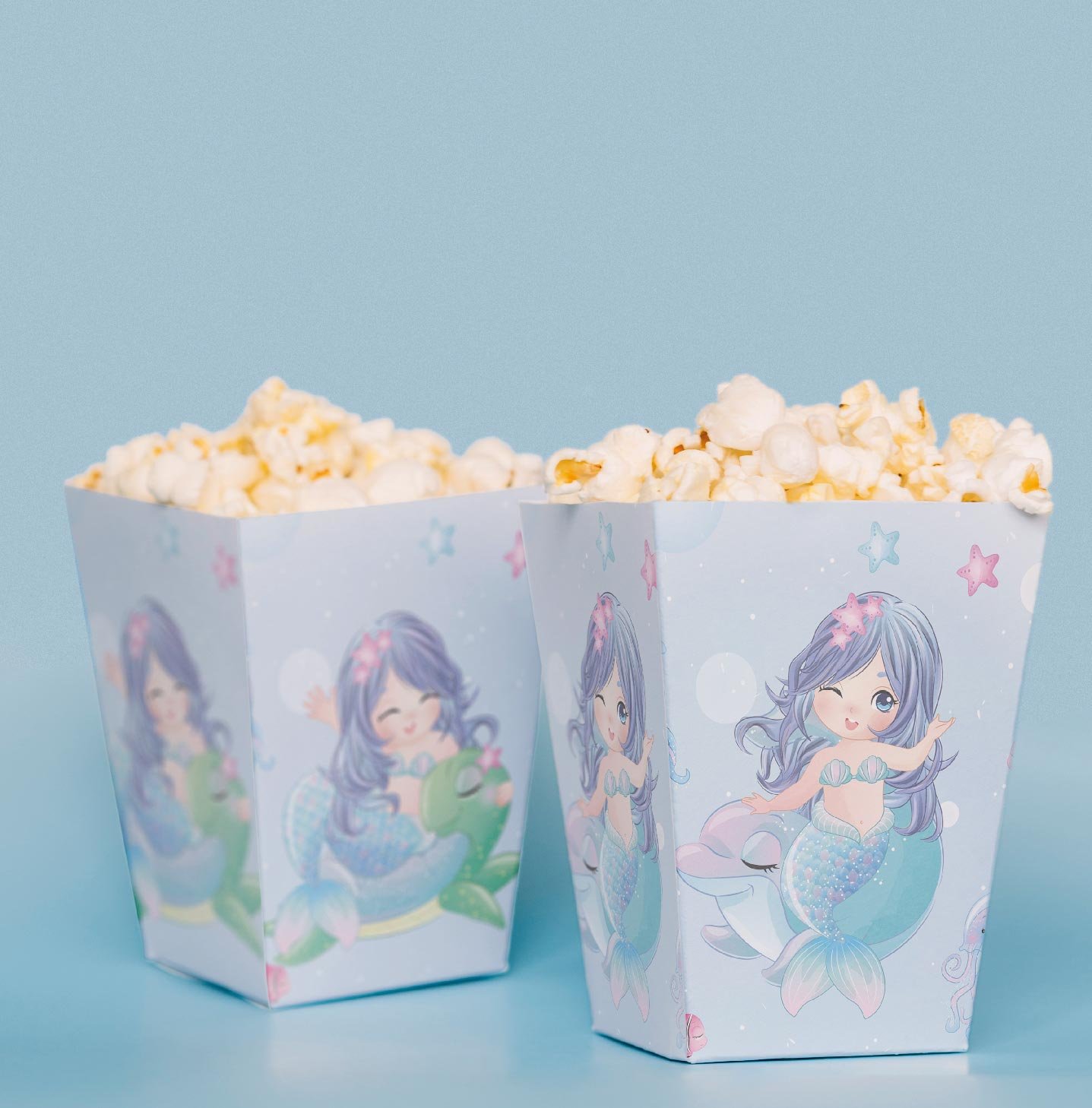 Büyülü Deniz Kızı Temalı Pop Corn Kutusu
