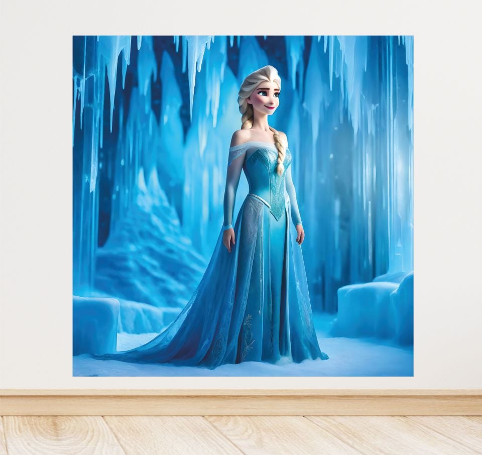 Elsa Temalı Doğum Günü Afiş
