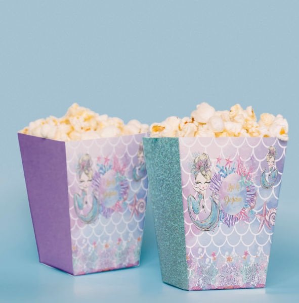Denizkızı Konseptli Pop Corn Kutusu