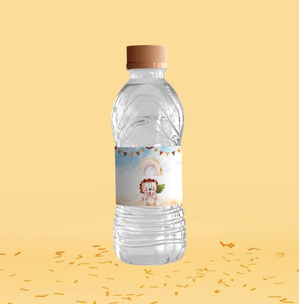 Baby Shower Temalı Su Şişesi Etiketi