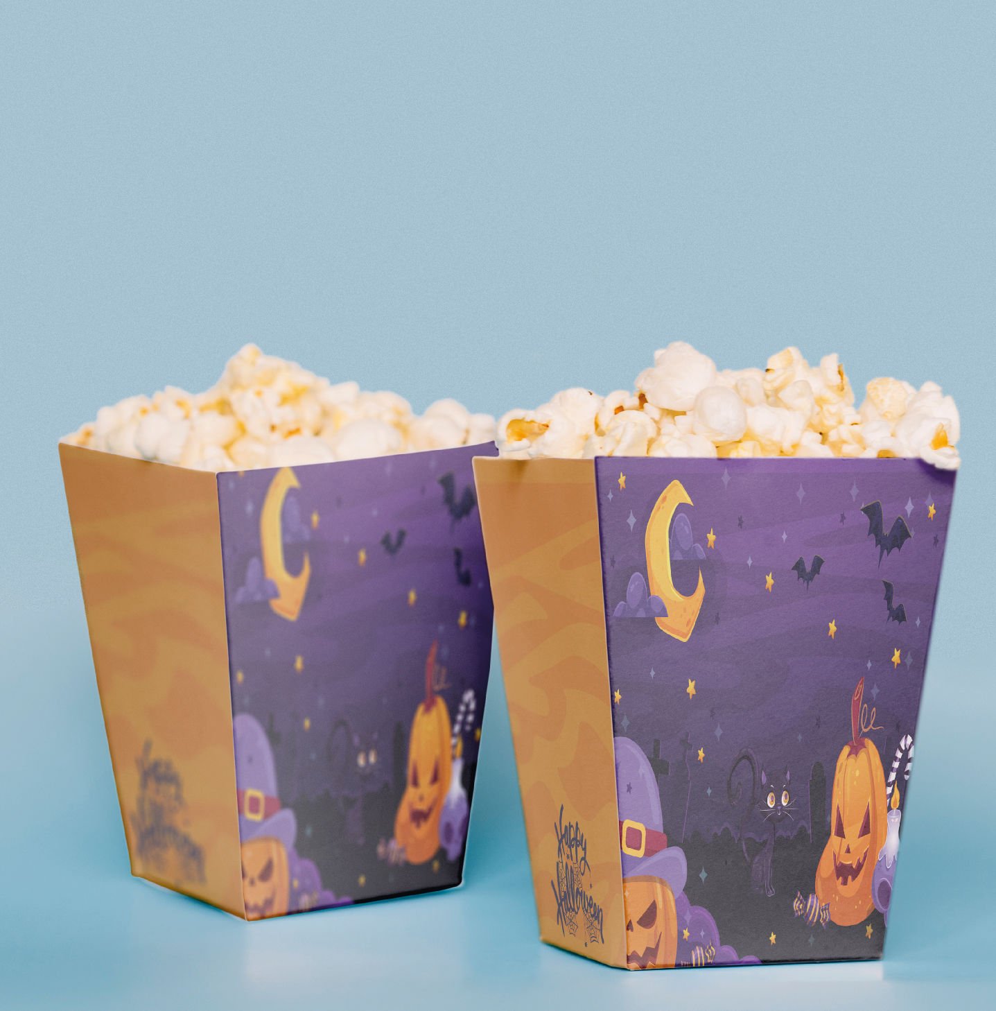 Halloween Konseptli Pop Corn Kutusu