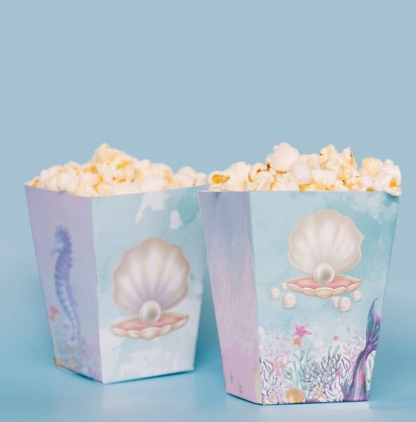İnci Temalı Pop Corn Kutusu