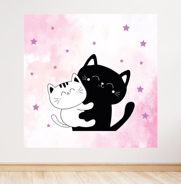 Kedi Konseptli Doğum Günü Afişi