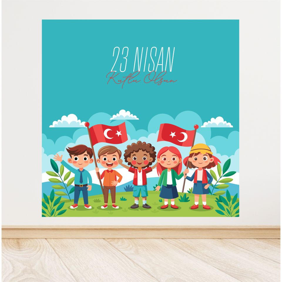 23 Nisan Temalı Afiş