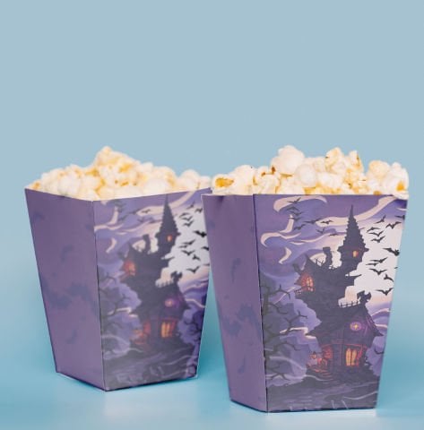 Halloween Konseptli Pop Corn Kutusu