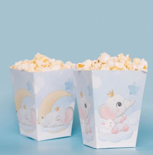 Fil Temalı Pop Corn Kutusu