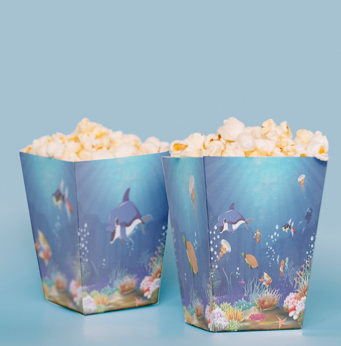 Denizaltı Temalı Pop Corn Kutusu