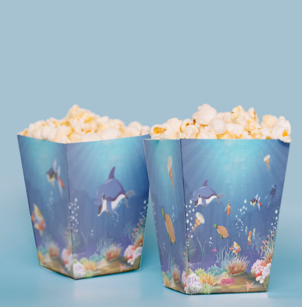 Denizaltı Temalı Pop Corn Kutusu