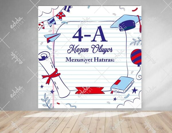 Defter Temalı Mezuniyet Afişi