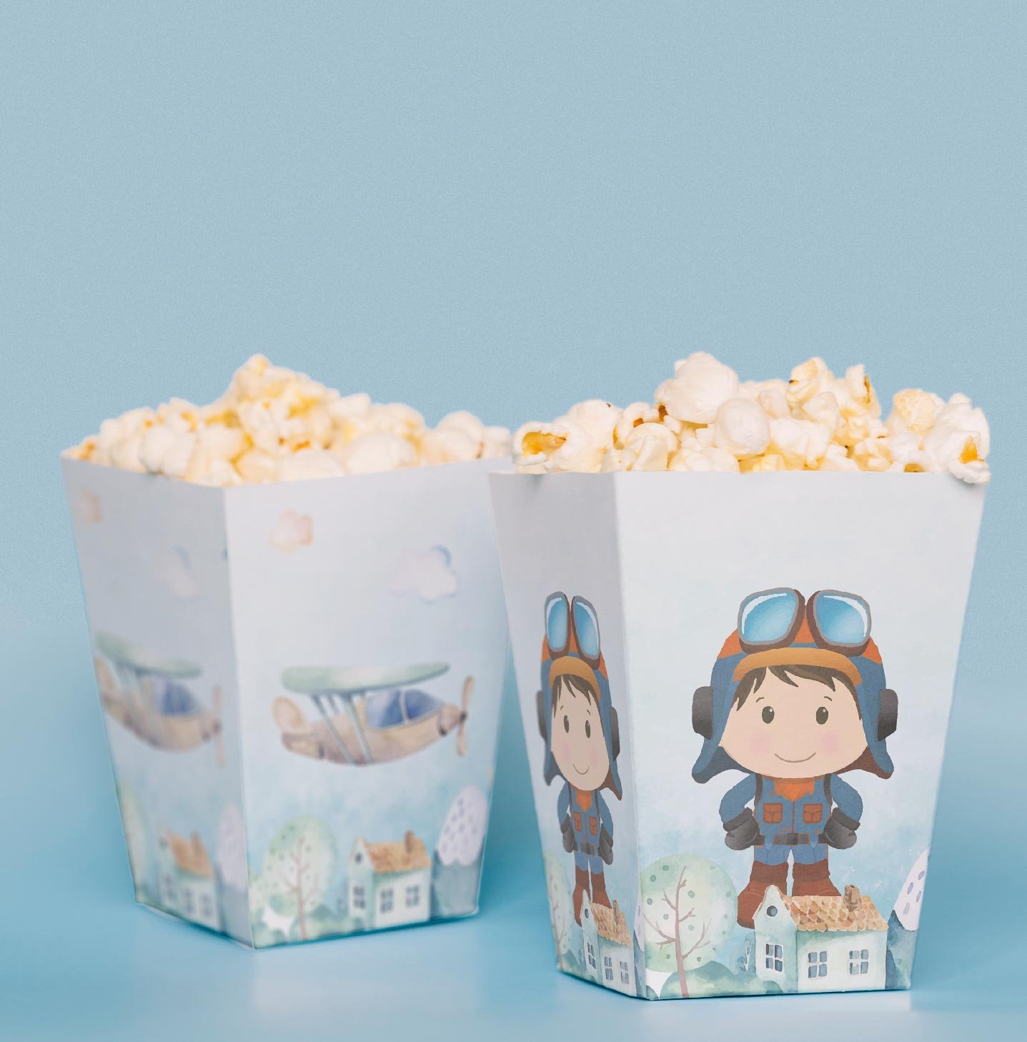 Pilot Temalı Pop Corn Kutusu