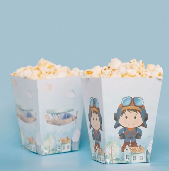 Pilot Temalı Pop Corn Kutusu