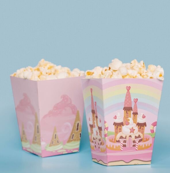 Dessert World Temalı Pop Corn Kutusu