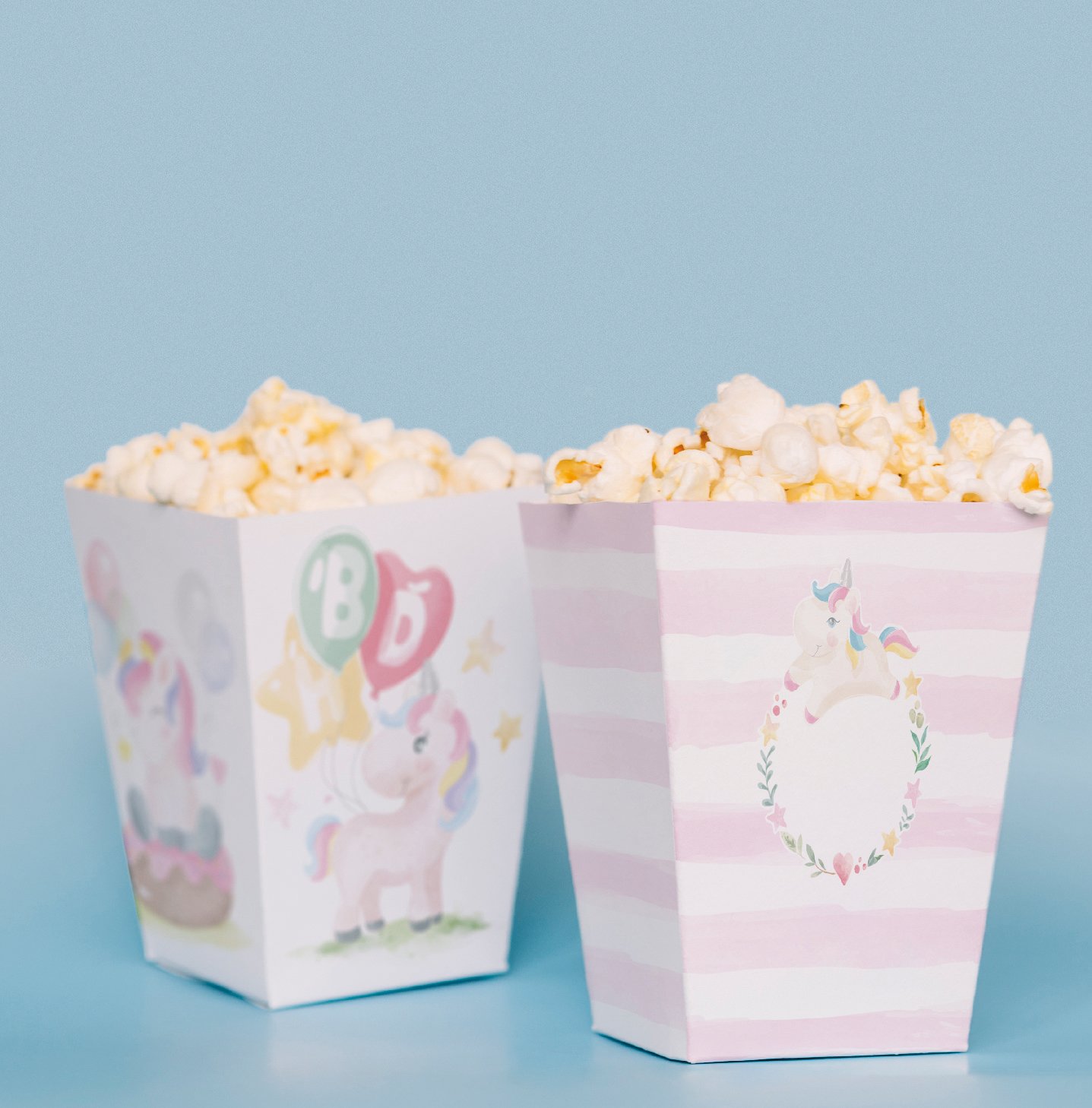 Unicorn Temalı Pop Corn Kutusu