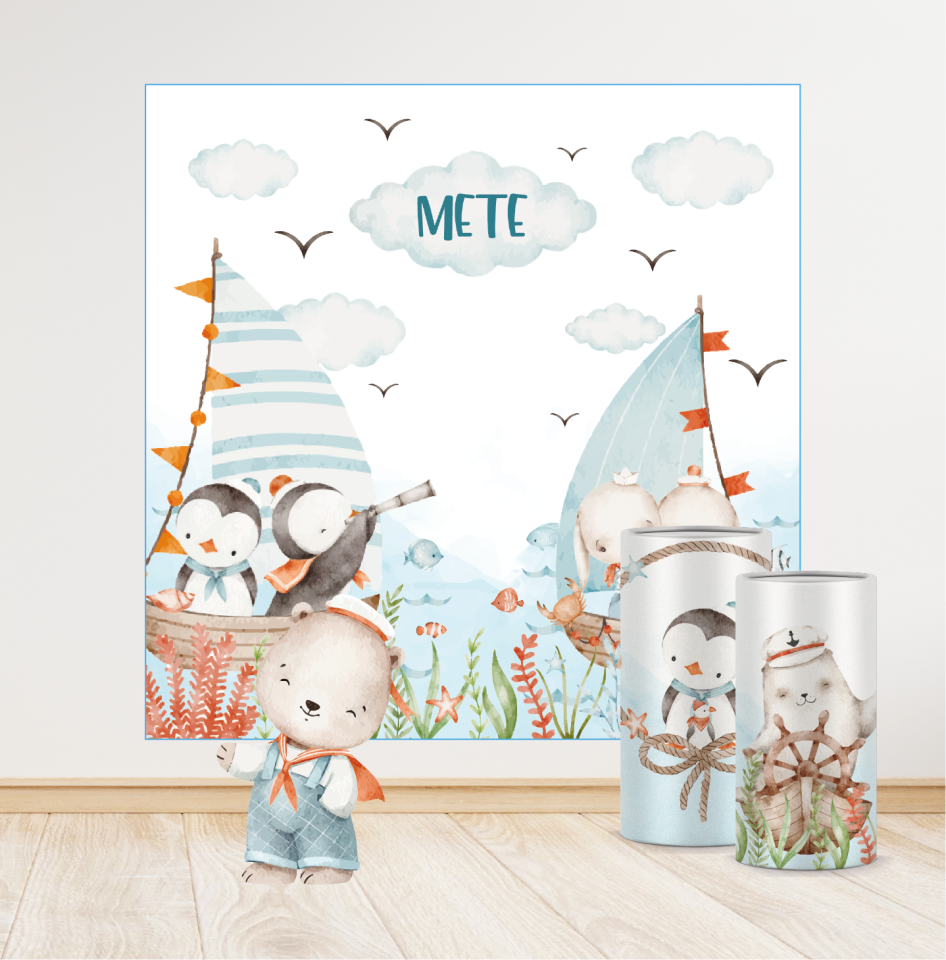 Denizci Ayıcık Konseptli Mega 4 Paket