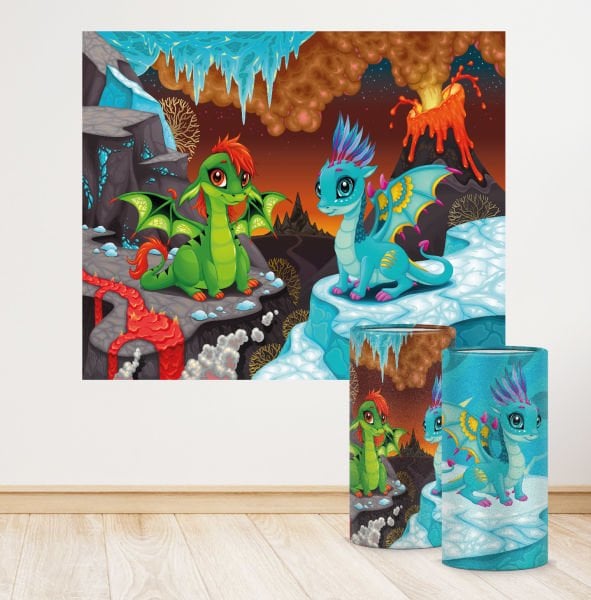 Dinozor Konseptli Mini 4 Paket