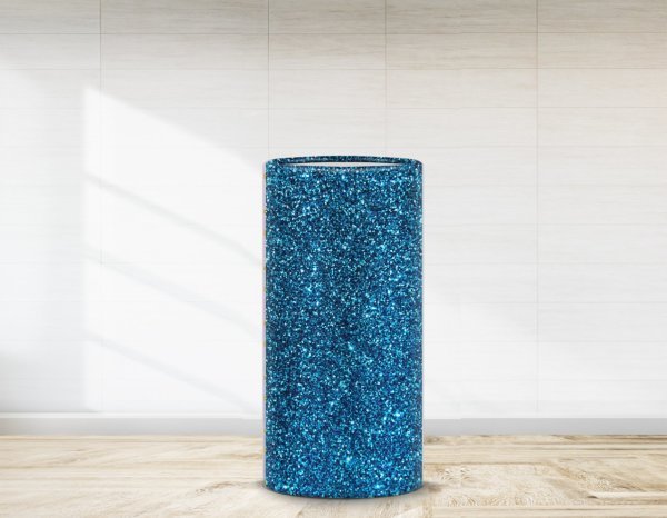 Deniz Kızı Temalı Mavi Strafor Kaplaması 105 cm x 80 cm ( çap 30 cm x h 80 cm) - Branda Baskı