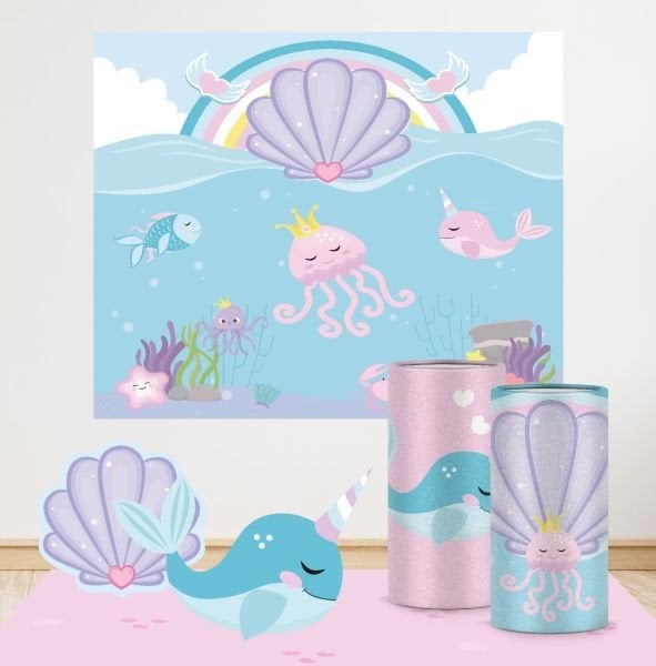 Pembe Denizaltı Konseptli Mini 1 Paket