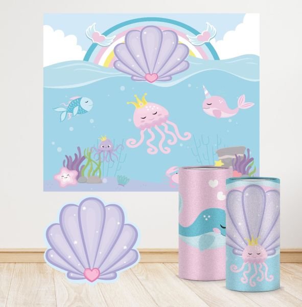 Pembe Denizaltı Konseptli Mini 3 Paket