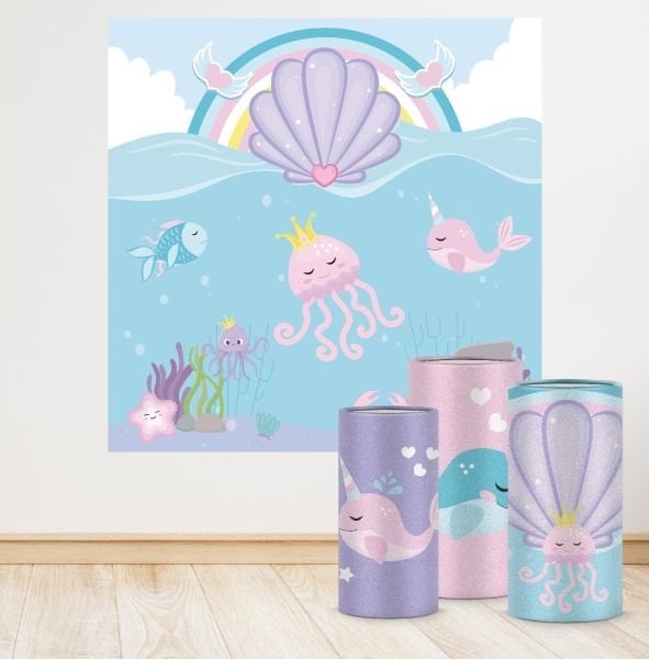 Pembe Denizaltı Konseptli Efsane 4 Paket