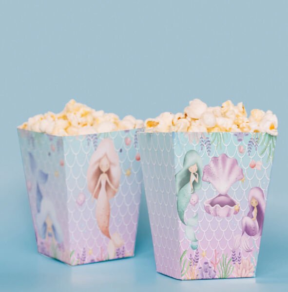 Deniz Kızı Temalı Pop Corn Kutusu