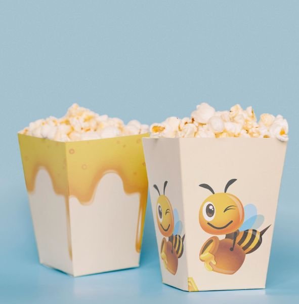 Bal Arısı Temalı Pop Corn Kutusu