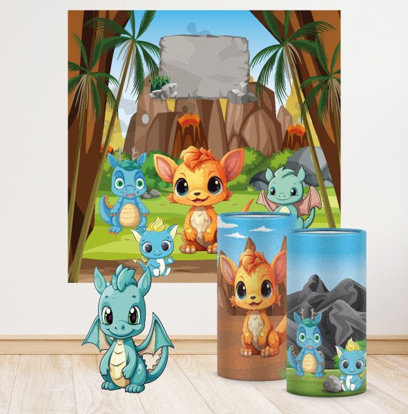 Baby Dragon Teması Mega 4 Paket