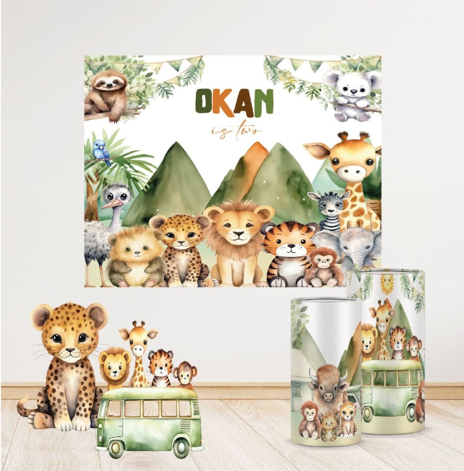 Safari Temalı Mini 2 Paket