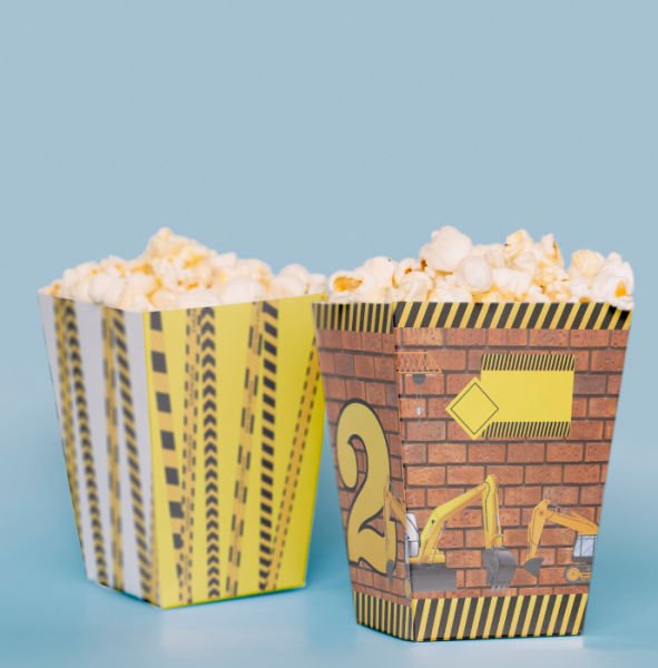 İnşaat Temalı Pop Corn Kutusu