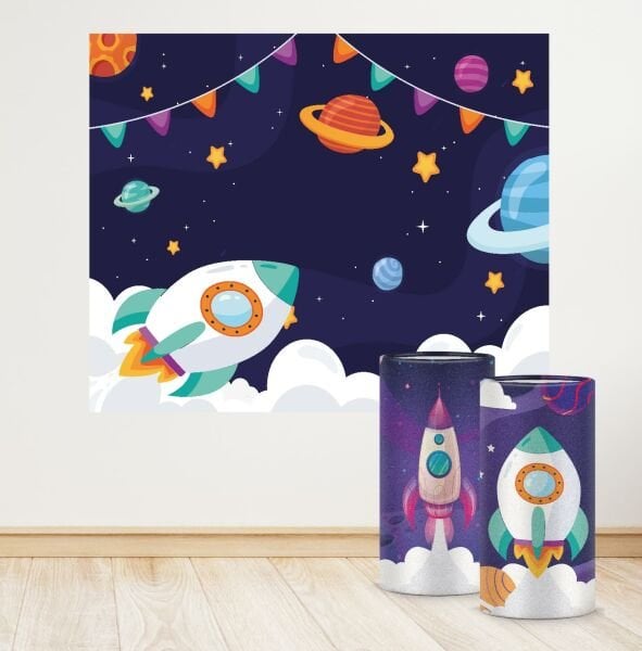 Uzay Konseptli Mini 4 Paket
