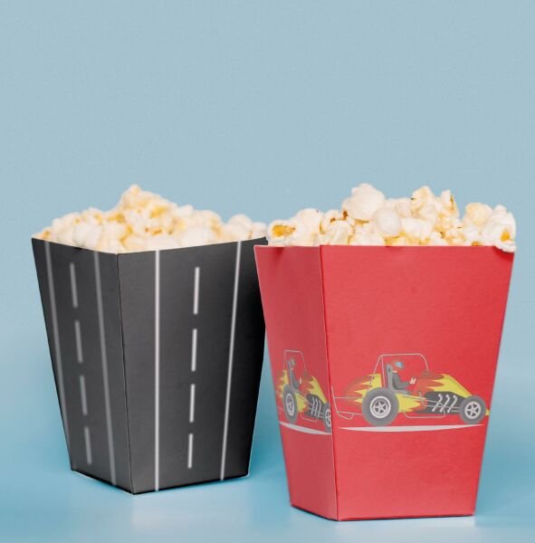 Yarış Temalı Pop Corn Kutusu
