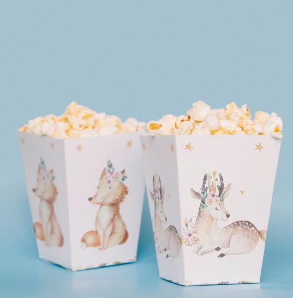 Geyik Temalı Pop Corn Kutusu