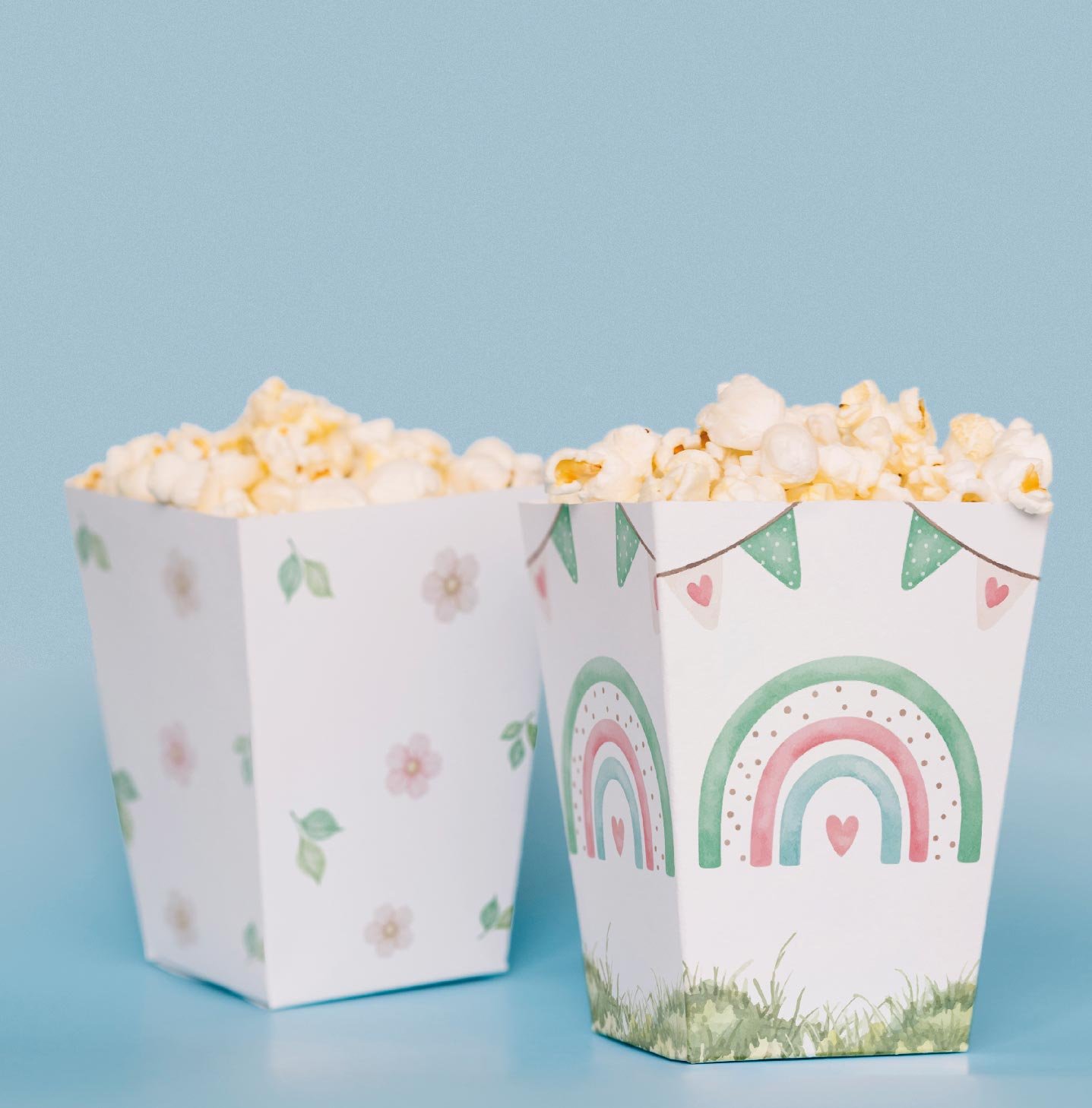 Cupcake Temalı Pop Corn Kutusu