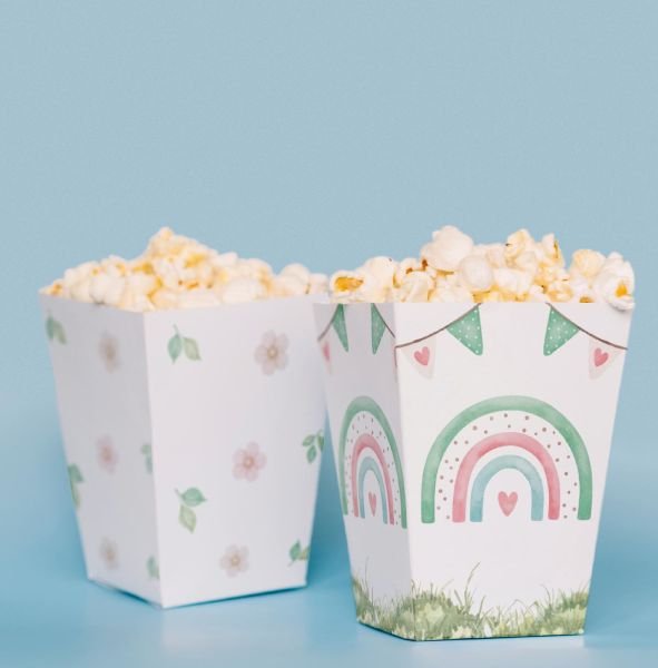 Cupcake Temalı Pop Corn Kutusu