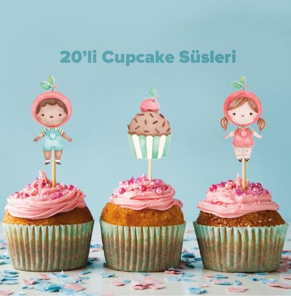 Cupcake konseptli cupcake süsü